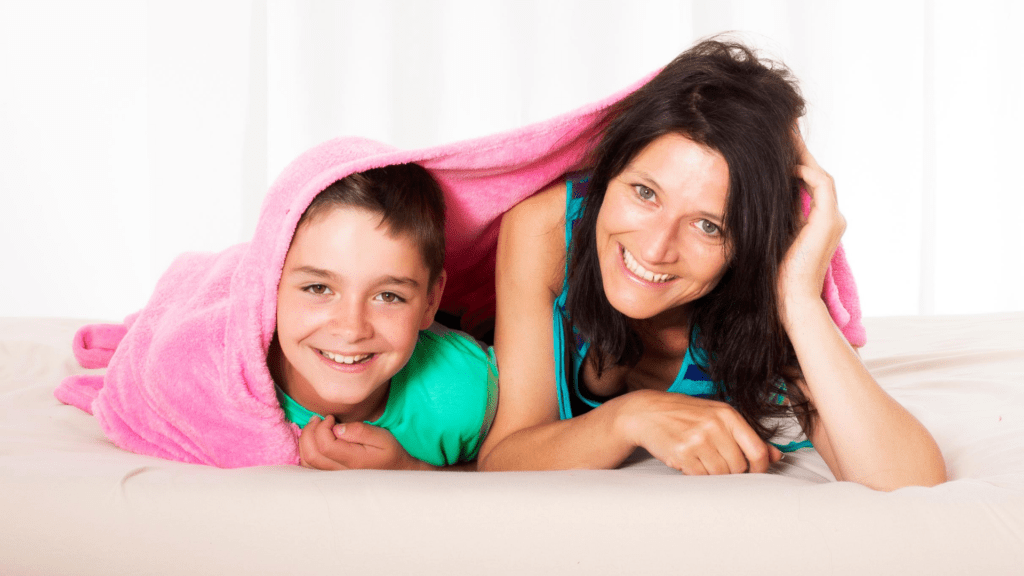 e usually have some private mother and son time before he goes to bed.
