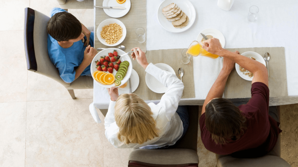 We always start breakfast with papaya