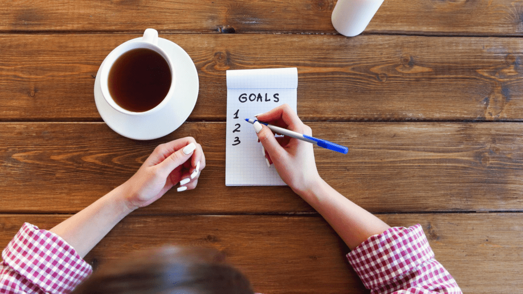 I will go to my study and write my goals